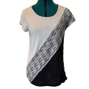 Mystree T‑Shirt - White Black, Large (L)